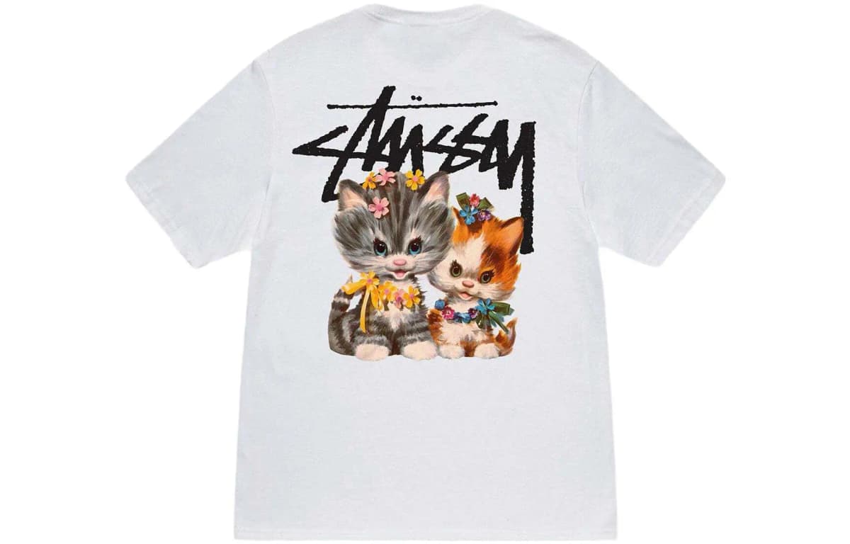 Stussy Kittens Tee White 5