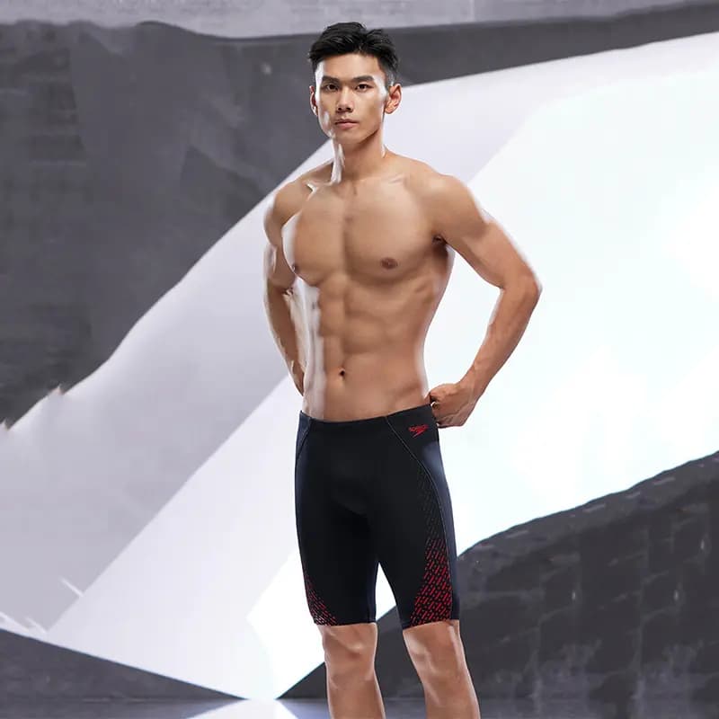 Speedo Kişi Üzgüçülük Şortu Qara/Qırmızı 5