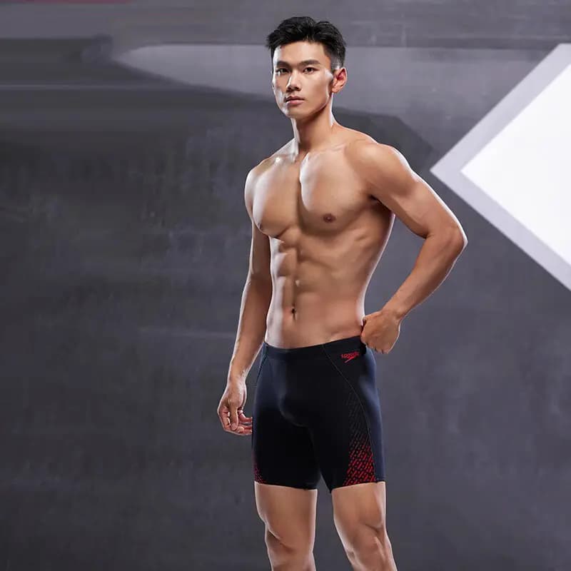 Speedo Kişi Üzgüçülük Şortu Qara/Qırmızı 3