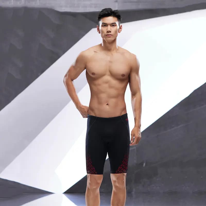 Speedo Kişi Üzgüçülük Şortu Qara/Qırmızı 6