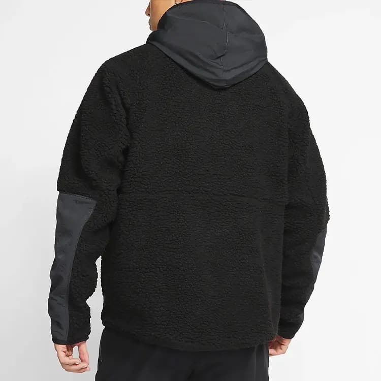 Nike Retro Logo Fleece Kişi Pencəyi Qara 4