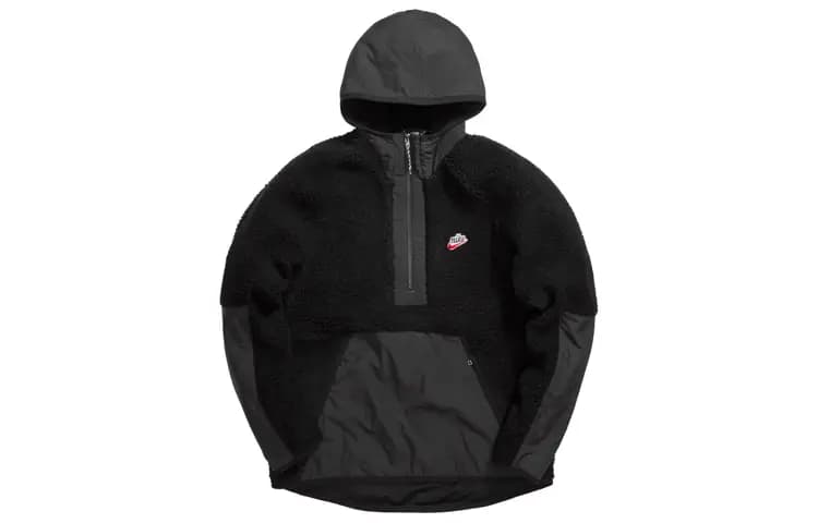 Nike Retro Logo Fleece Kişi Pencəyi Qara