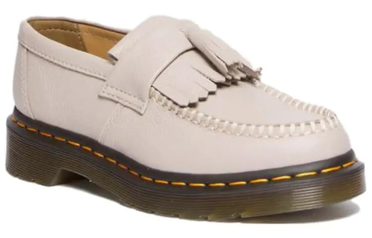 Dr.Martens Adrian Virginia Leather Tassel Loafers 'Vintage Taupe' Women's 2