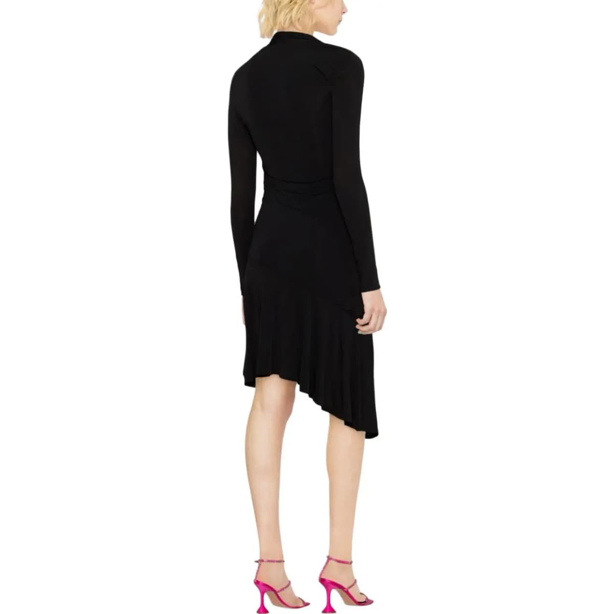 PINKO Asymmetric Long-sleeve Dress 3