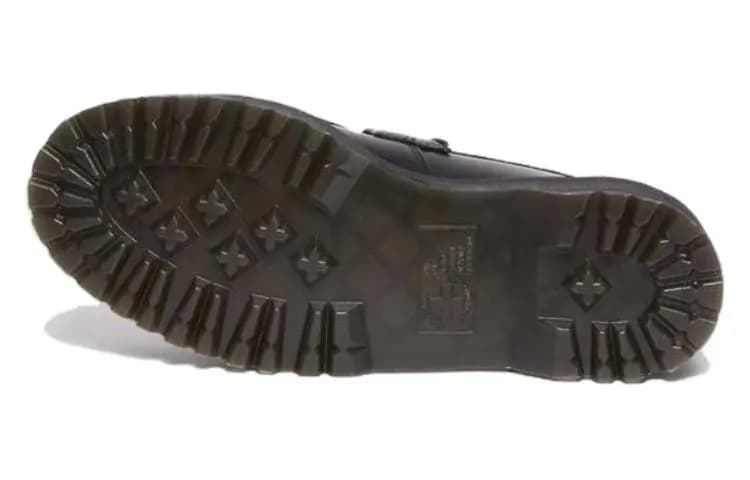 Dr.Martens Dr.Martens Adrian Snaffle Hair On & Leather Cow Print Kiltie Loafers 'Black' Women's 5
