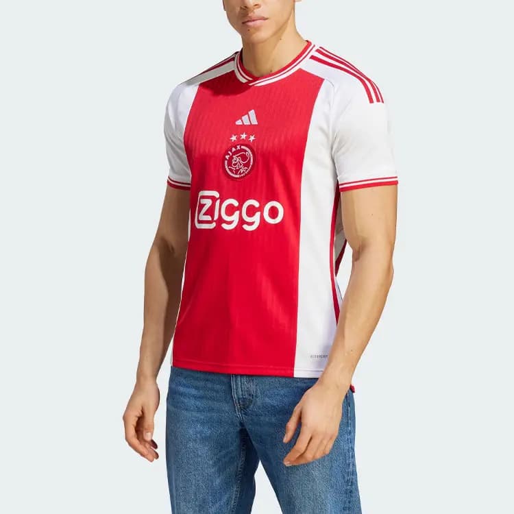 Adidas Ajax Amsterdam Kişi Futbol Forması Tünd Qırmızı 3