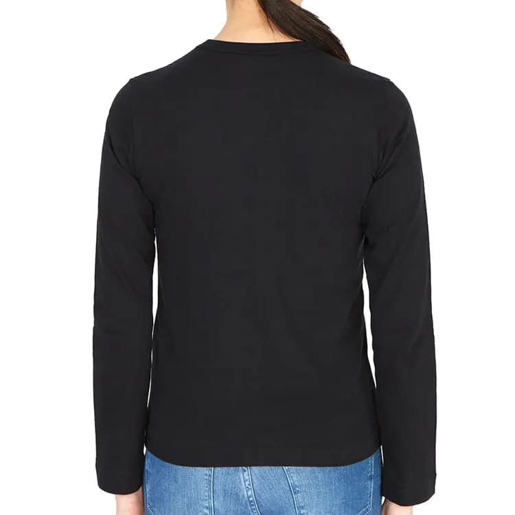 Comme Des Garcons Play Qadın Köynəyi Qırmızı Ürəkli Qara 3