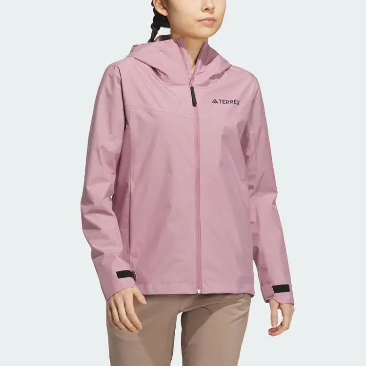 Adidas Waterproof And Windproof Windbreaker Jacket Women's Enchanted Purple Pink 2