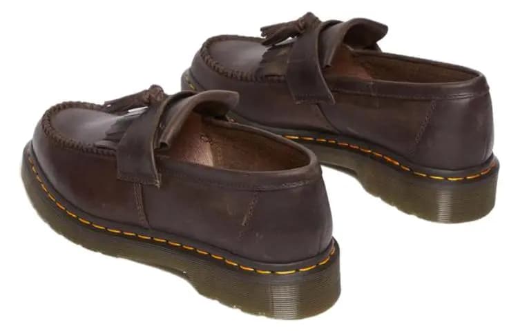 Dr.Martens Adrian Crazy Horse Leather Tassel Loafers 'Dark Brown' 4