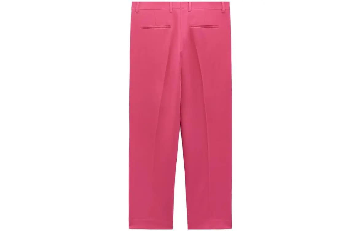 Barbie X ZARA X Barbie Kişi Kostyum Şalvarı Tünd Bənövşəyi/Qırmızı 2