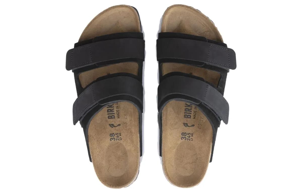 Birkenstock Uji Leather Slides 4