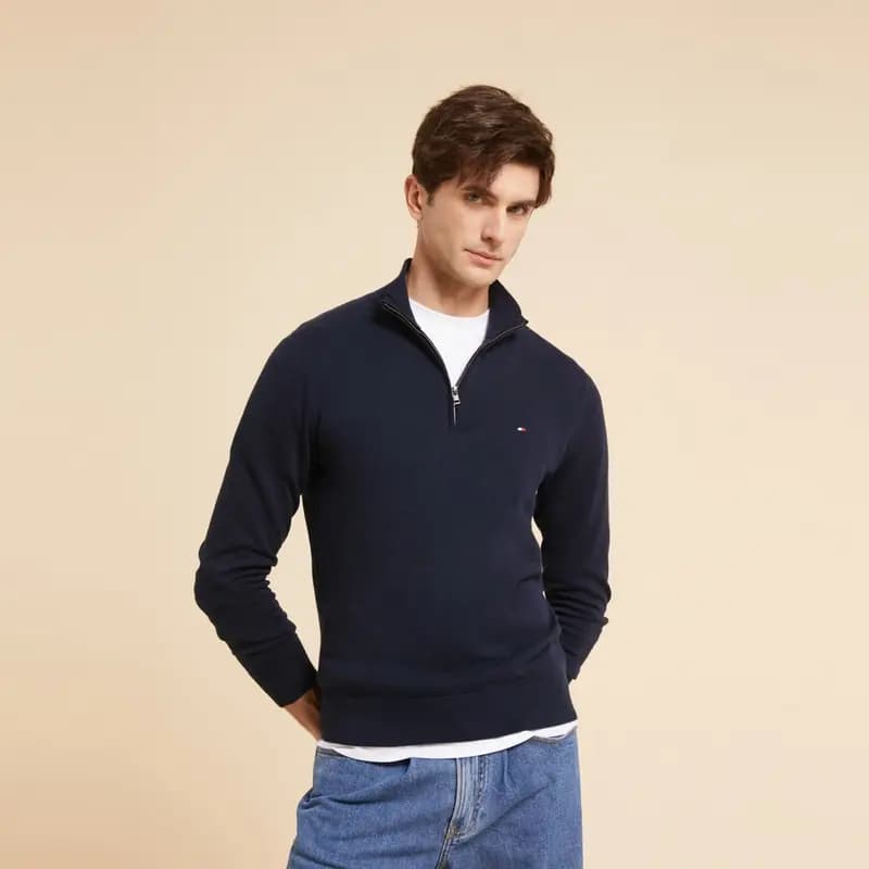 Tommy Hilfiger Kişi Cemper DU7 Göy 3