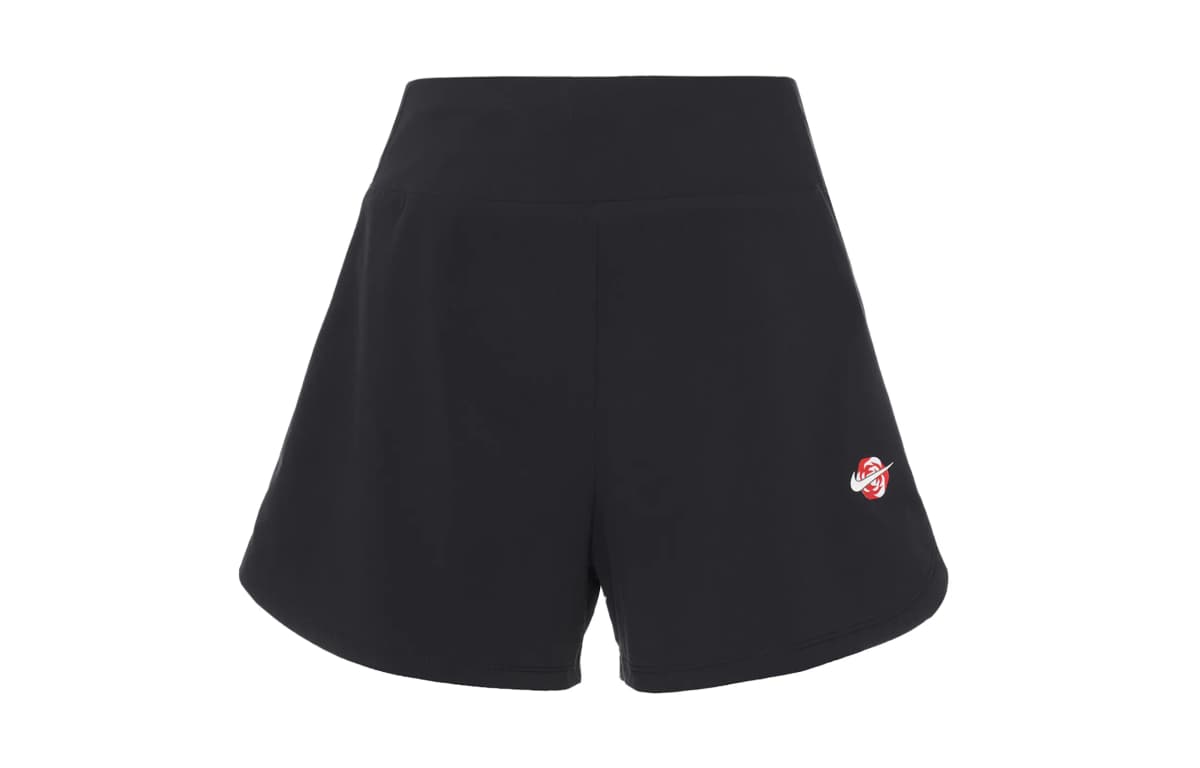 Nike Dri-FIT Solid Color Quick-Dry High-Waist Lined Training Sport Shorts Women's Black