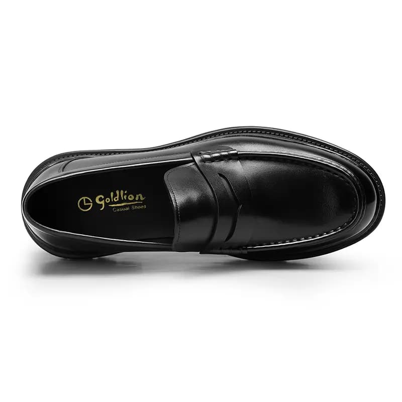 GOLDLION Loafers Flat Men's Black 3