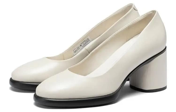 Ecco Block Heel High Heels 7cm Women's Lime Gray 3