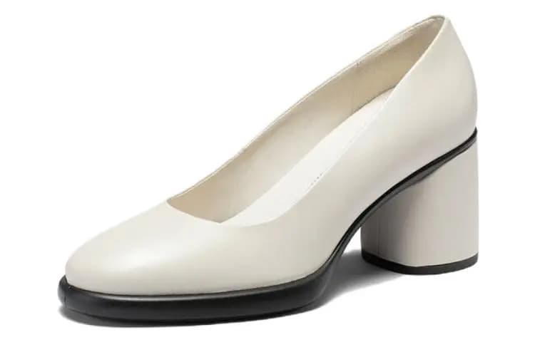 Ecco Block Heel High Heels 7cm Women's Lime Gray 2