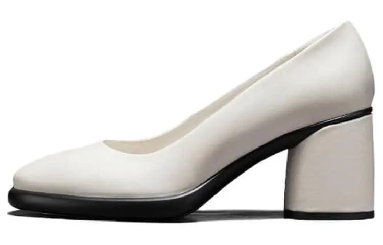 Ecco Block Heel High Heels 7cm Women's Lime Gray