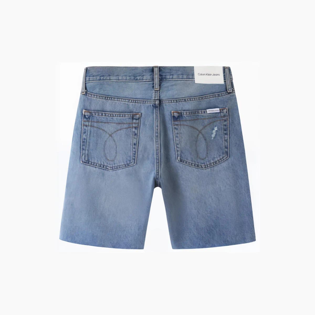 Calvin Klein Kişi Denim Şort Açıq Göy 2