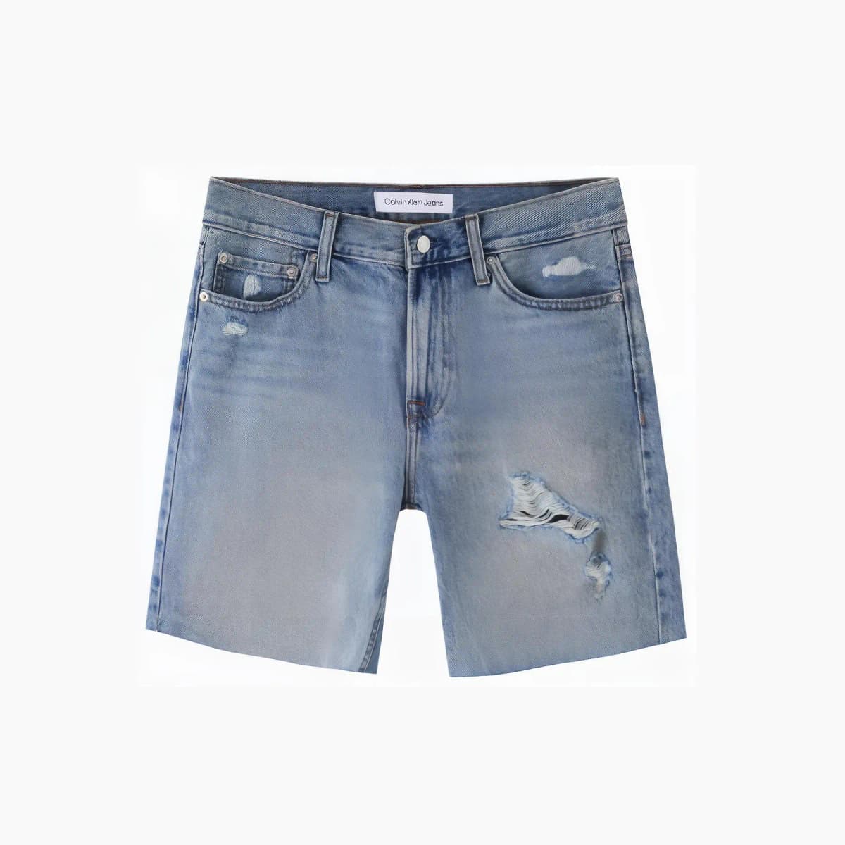Calvin Klein Kişi Denim Şort Açıq Göy