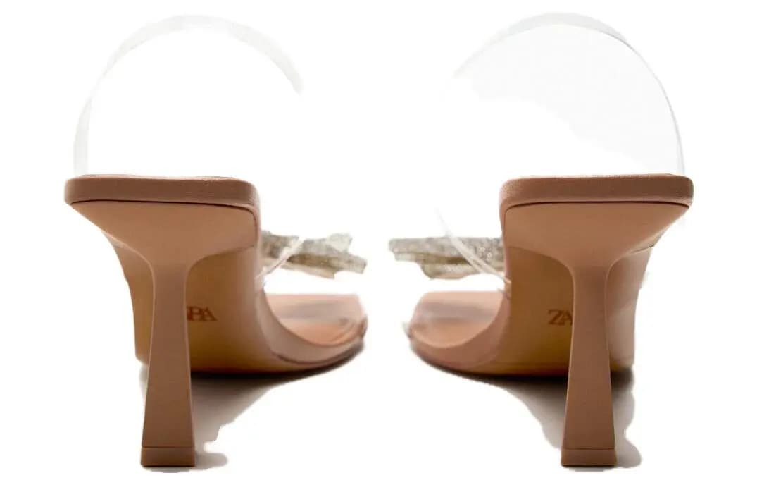 ZARA Strap Sandals Women's Transparent 4