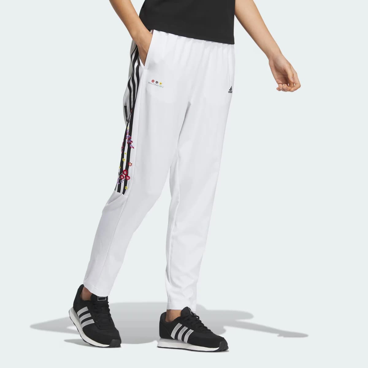 Adidas X SHUTING QIU Qadın İdman Şalvarı Ağ 4
