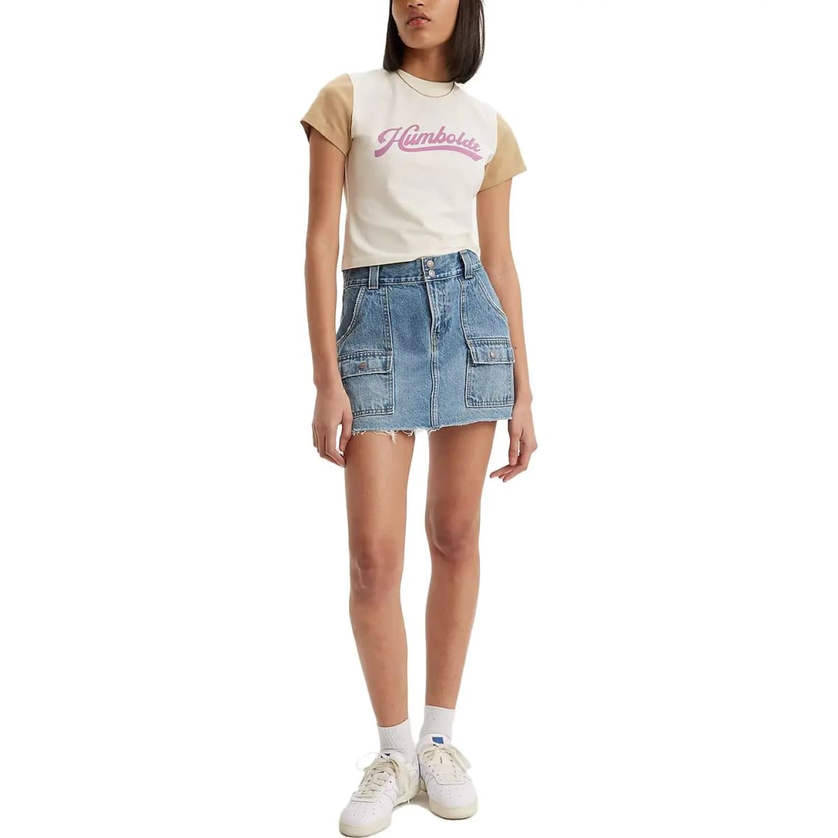 Levis Qadın Denim Mini Ətək Mavi 3