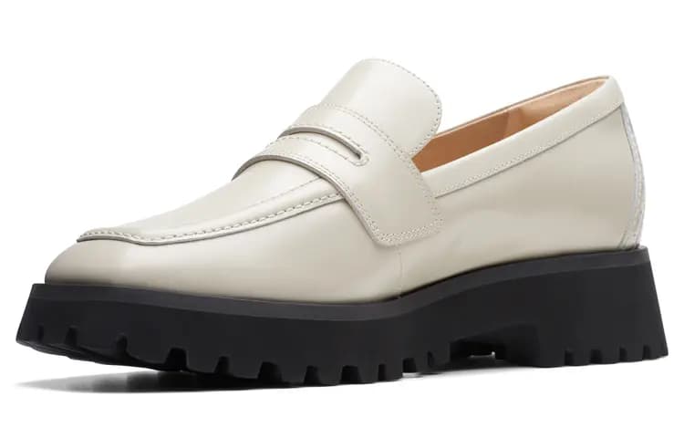 Clarks Qadın Loafer Ayaqqabısı Ağ 2