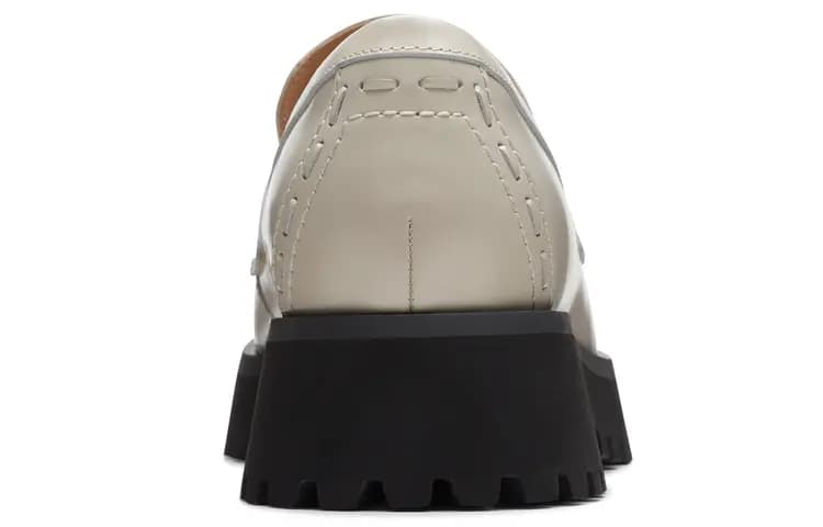 Clarks Qadın Loafer Ayaqqabısı Ağ 3