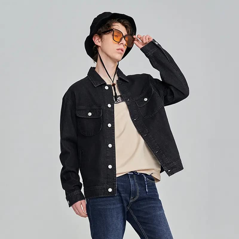 Lee Xline Denim Jacket Men's Black 3