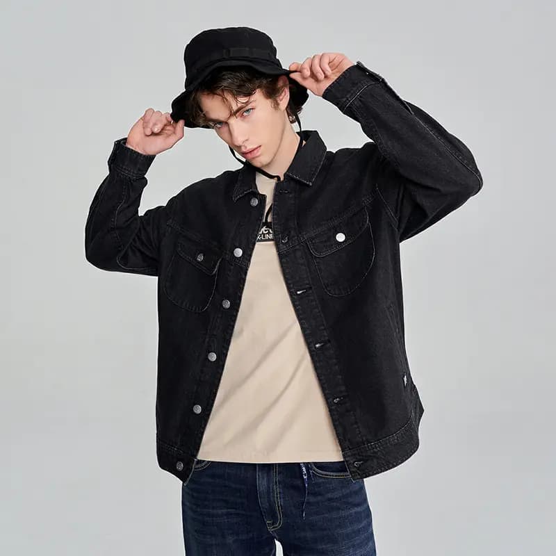 Lee Xline Denim Jacket Men's Black 4