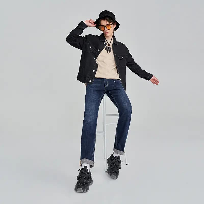 Lee Xline Denim Jacket Men's Black 7