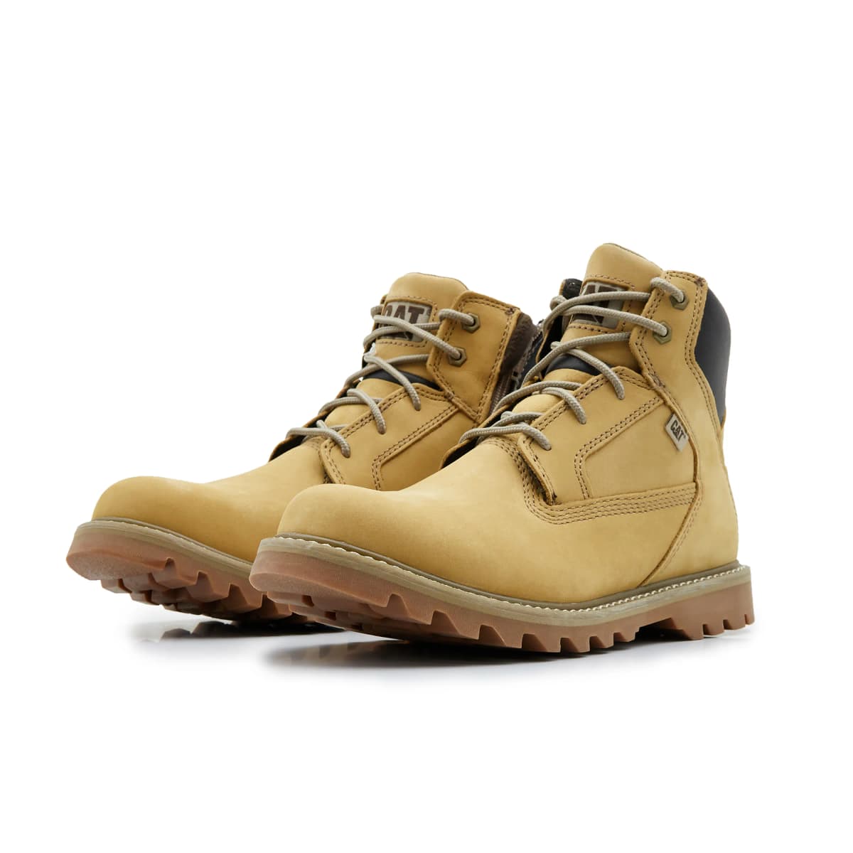 CAT Classic Slip-Resistant Warm Ankle Martin Boots Men's Yellow 2