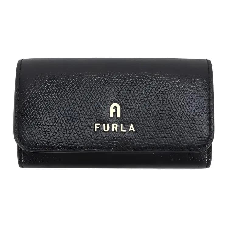 Furla Dəri Açar Qabı Qadın Qara