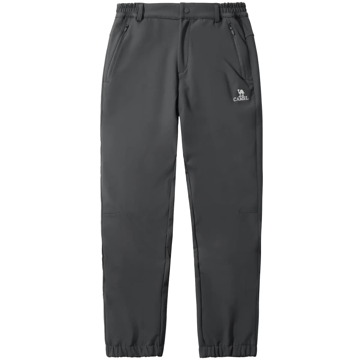 CAMEL Urban Function Series Solid Color Logo Windproof Water-Resistant Fleece Soft Shell Jogger Pants Men's 9