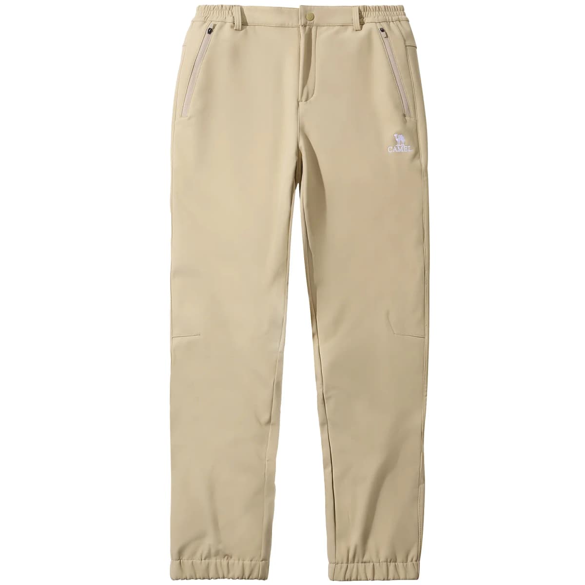 CAMEL Urban Function Series Solid Color Logo Windproof Water-Resistant Fleece Soft Shell Jogger Pants Men's 5