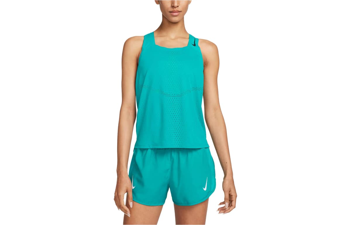 Nike Dri-FIT ADV AeroSwift İdman Maykası Qadın Mavi