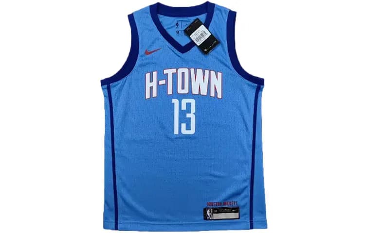 Nike NBA Houston Rockets Harden #13 Uşaq Basketbol Maykası Göy