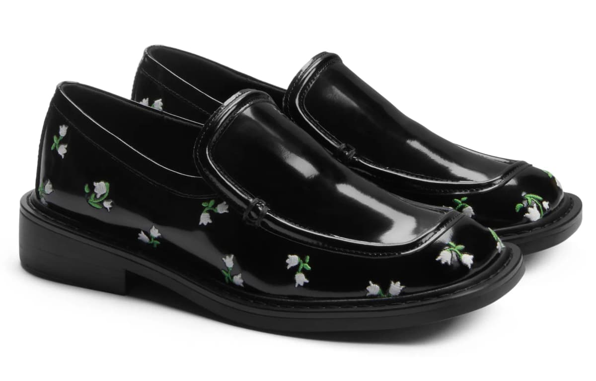 CHARLES&KEITH British Square Toe Slip-On Loafers Women's 2