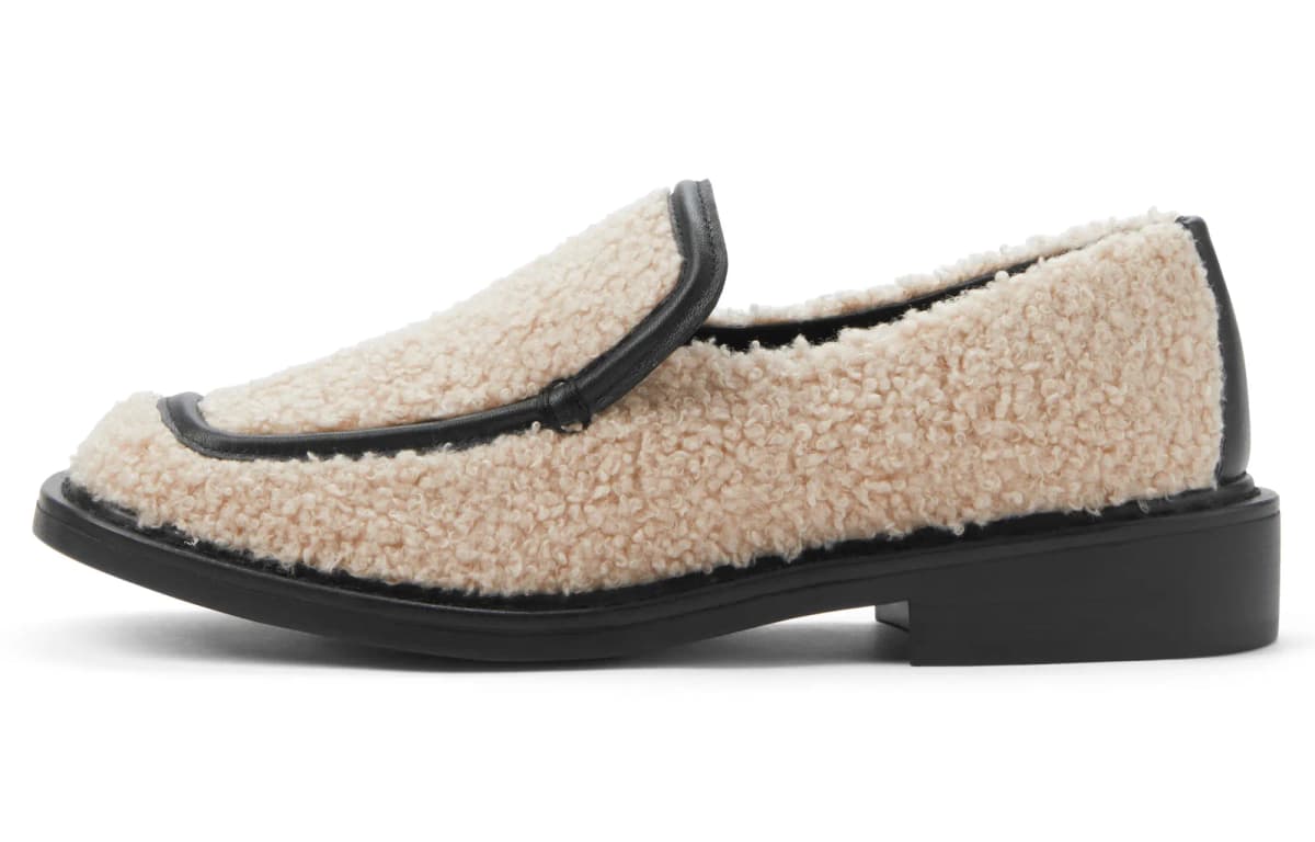 CHARLES&KEITH British Square Toe Slip-On Loafers Women's 4