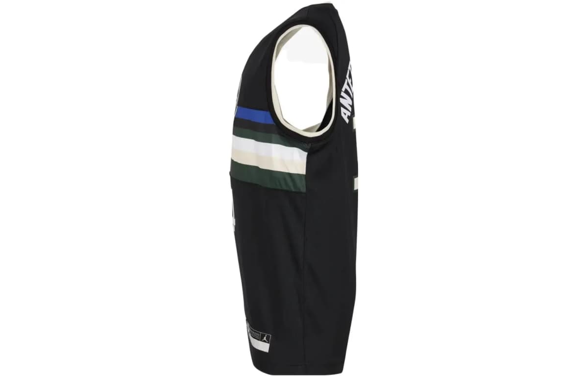 Jordan Kids NBA Swingman Jersey Milwaukee Bucks #34 Uşaq Qara 3