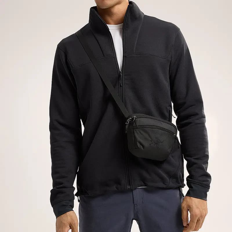 Arcteryx 1.5L Outdoor Bags Recycled Polyester Black Unisex 4