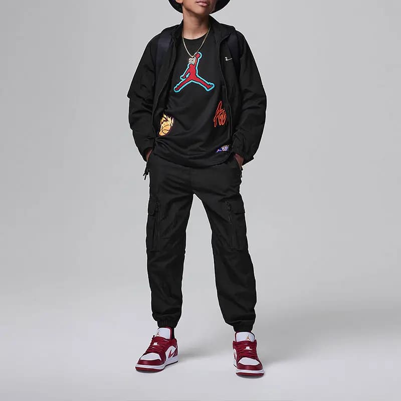 Jordan Patch Pack Basketbol Maykası Uşaq Qara 3