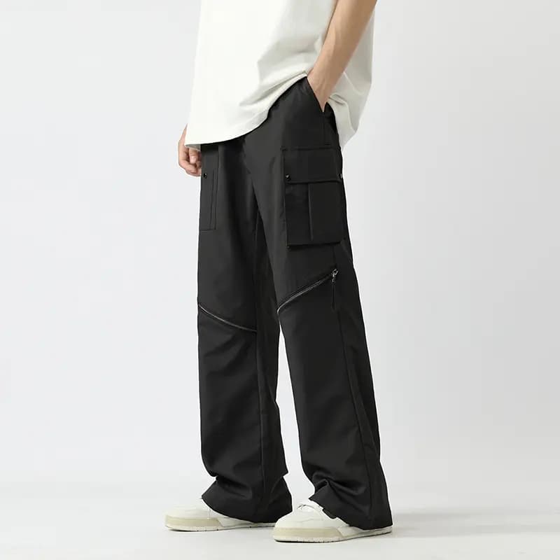 MEIPIN TANG Multi-Pocket Cargo Şalvar Unisex 3