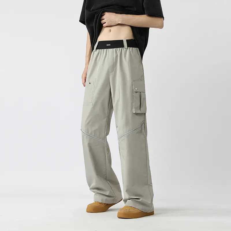 MEIPIN TANG Multi-Pocket Cargo Şalvar Unisex 8