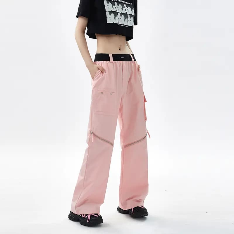 MEIPIN TANG Multi-Pocket Cargo Şalvar Unisex 14
