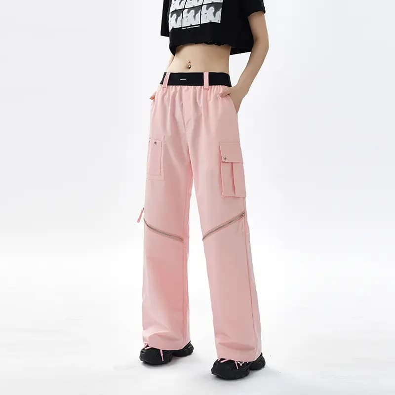 MEIPIN TANG Multi-Pocket Cargo Şalvar Unisex 13