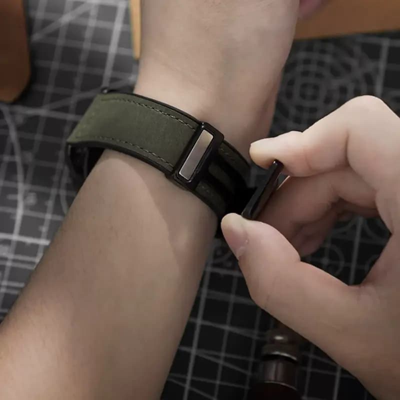 biaodaige Watch Band Compatible with Huawei Genuine Leather 22mm Unisex 6