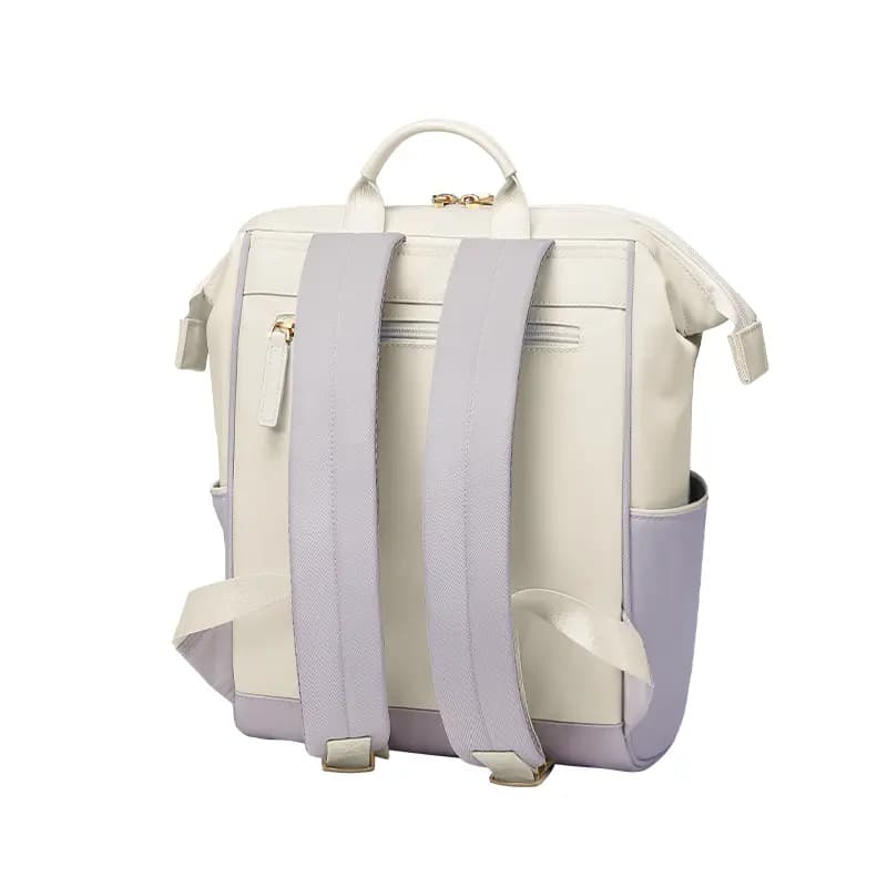 POLO Fabric Laptop Bag For Women's University Students Back To School Backpack For Women's Large Women's Apricot Green 4