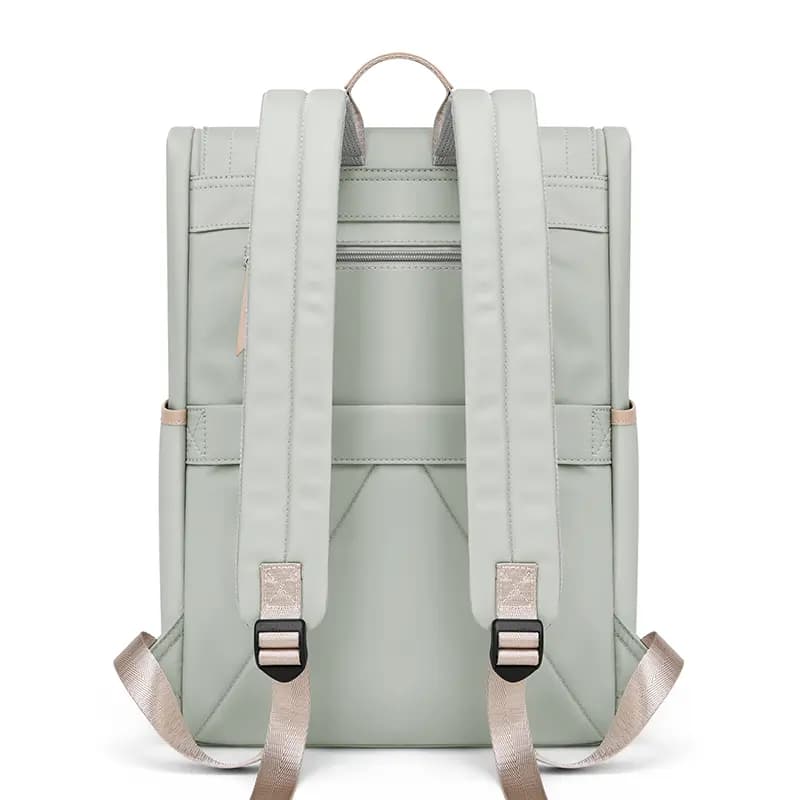POLO Textile, Synthetic Leather Backpack Large Women's Light Gray/Sea Breeze Green 11