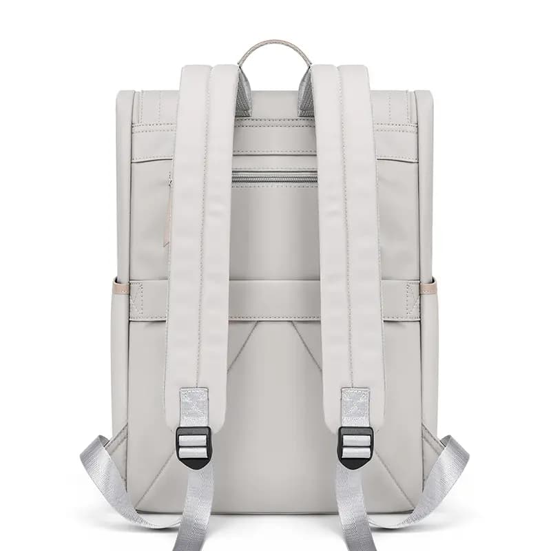 POLO Textile, Synthetic Leather Backpack Large Women's Light Gray/Sea Breeze Green 4